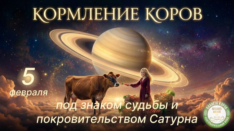 Кормление коров во благо всех живых существ 05.02.2026г., Планета коров смотреть онлайн