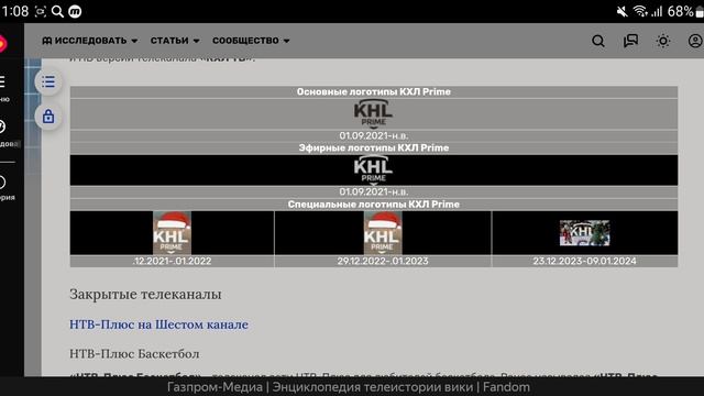 История логотипов спортивных телеканалов в ИнСис ТВ