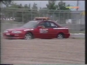 Формула 1. Вылет машины безопасности на Гран-при Канады 1992 (субботняя квалификация)