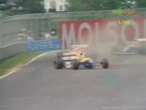 Формула 1. Вылет Мэнселла на Гран-при Канады 1992 (гонка)