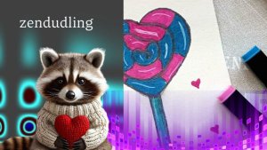 Сердце конфетка открытка маркерами. Уроки рисования. Открытка своими руками с сердечком.