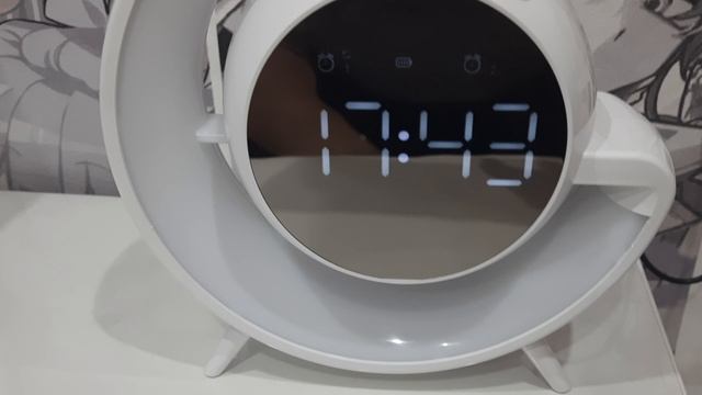 Детский светильник ночник аккумуляторный. Часы будильник ночник колонка