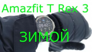 Смарт часы Amazfit T Rex 3.Тренировка зимой