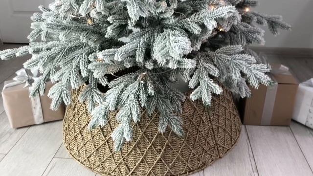 Разборная корзина для декорирования основания ёлки РИТМЫ ЗИМЫ, джут, 27х75 см, 14410-deluxe