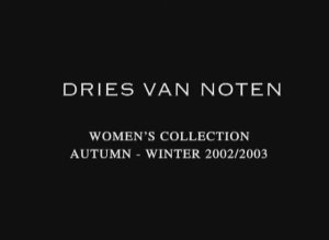 Показ женской коллекции Dries Van Noten осень-зима 2002-2003