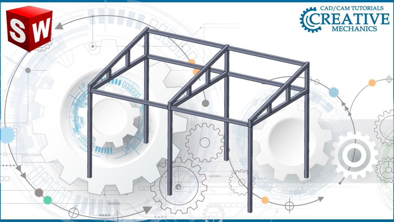 Сварные конструкции в Solidworks. Навес в Solidworks смотреть онлайн