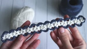 Такого вы еще не вязали! Двуцветная кайма крючком