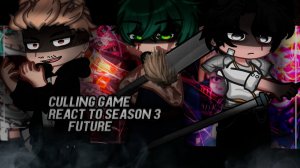 Реакция на 3-й Сезон / Персонажи Магической битвы / Гача реакция / Jujutsu Kaisen