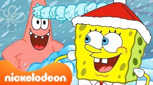 Губка Боб | 30 минут снежного веселья в Бикини Боттом ☃️ | Nickelodeon Cyrillic