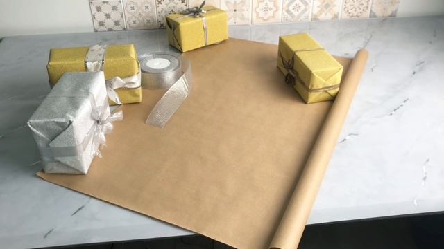 КРАФТ БУМАГА для подарочной упаковки, 70х200 см, 889544