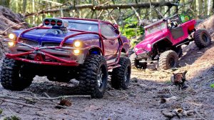 Pontiac на пневме и JEEP 4x4 на бездорожье ... RC OFFroad