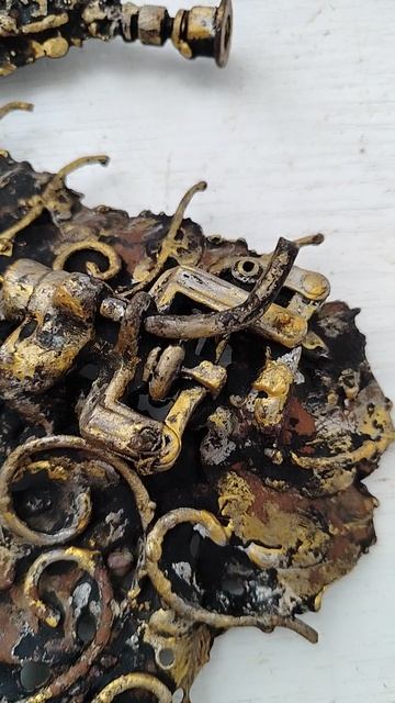 Арт объект Металлическая рыба Куба Сувенир