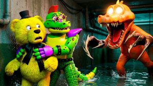 Монти Сбежал из ФНАФ 9 в Rainbow Gate