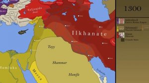 Карта Ближнего Востока от Средних веков (от Мухаммада, с 628 года) до нашего времени