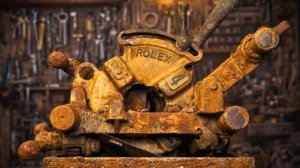 Восстановление станка ROLEX: точная реставрация труборезного (резьбонарезного) механизма | ASMR