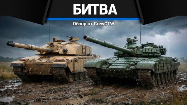 БИТВА Т-72Б vs Challenger Mk.2 в War Thunder