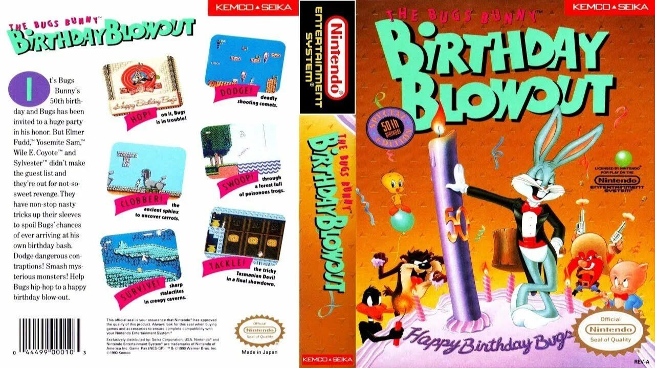 The Bugs Bunny Birthday Blowout (NES) смотреть онлайн