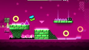 The seven seas. Geometry dash meltdown. Пройденный уровень с тремя золотыми монетами.