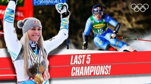⛷ Women's Downhill Skiing | Last 5 Champions!