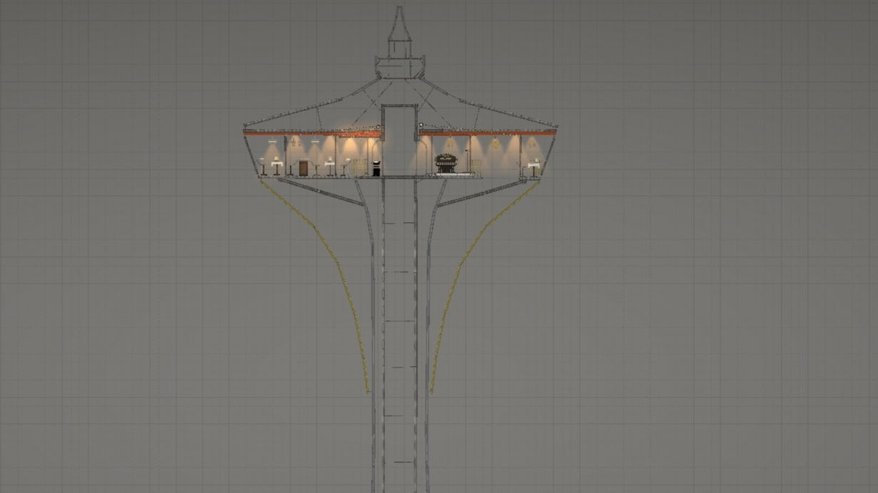 башня с видом на небо в Melon Sandbox смотреть онлайн