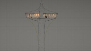 башня с видом на небо в Melon Sandbox