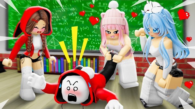 Джей-Джей застрял в школе, где учатся одни яндере! Анимация смотреть онлайн