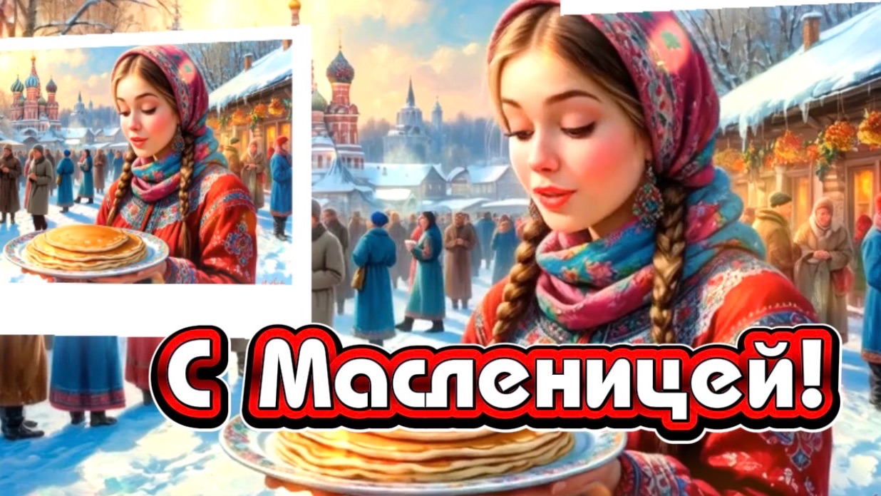 С наступающей масленицей вас! Песня с масленицей смотреть онлайн