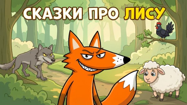 🦊 СКАЗКИ ПРО ЛИСУ — сборник любимых русских народных сказок для детей