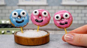 Очень милые мини пончики! 🍩🥹 Вкуснейшие мини пончики в глазури 😋 Мини Кухня