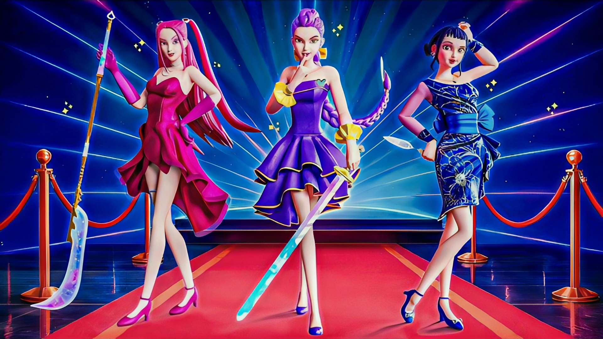 Руми, Мира и Зои сияют на пике славы. Охотники на демонов