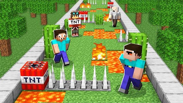 НУБ И ПРО УЧАСТВУЮТ В СОРЕВНОВАНИЯХ МАЙНКРАФТ ! НУБИК В ГОРОДЕ И ТРОЛЛИНГ ЛОВУШКА В MINECRAFT смотреть онлайн