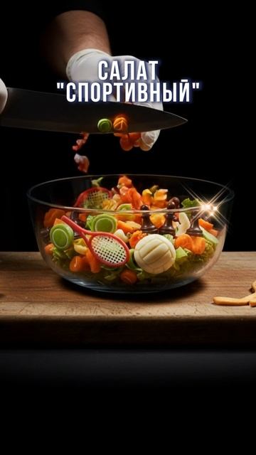 Салат спортивный, Sports salad #shorts #еда #food #aivideo