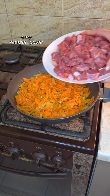 Плов из перловки или перловая каша с мясом смотреть онлайн