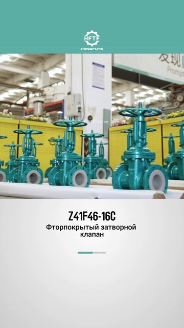 Z41F46-16C Фторпокрытый затворной клапан-HFTF