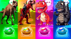 Coffin Dance Динозавры 308 уровень - Мультики про Динозавров | МУЛЬТФИЛЬМЫ ДИНОЗАВРЫ в Tiles Hop