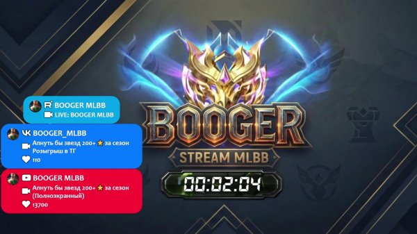 LIVE: BOOGER MLBB