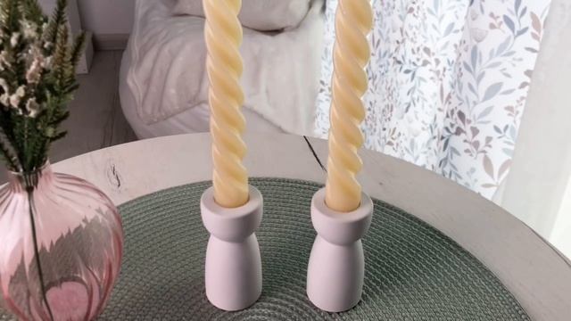 Ароматические витые свечи ВАНИЛЬ, 24.5 см (упаковка 2 шт.), 008510-свеча