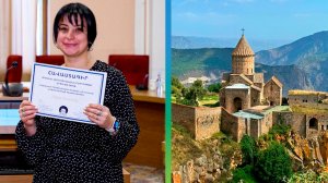 Корреспондента МТРК «Мир» в Армении Лилит Мадунц наградили за популяризацию национальных памятников