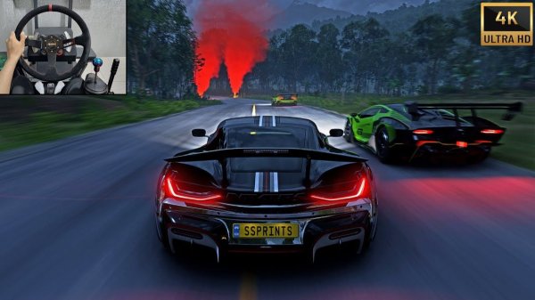 1900HP Rimac Nevera VS X Class Cars ｜ Forza Horizon 5 ｜ Steering Wheel Gameplay