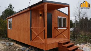 Модульный дом с крыльцом 30 м²