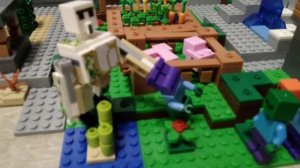 лего 2 серия маенкрафт выживания : битва с зомбими