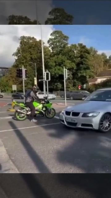 Понты на спортбайке + последствия