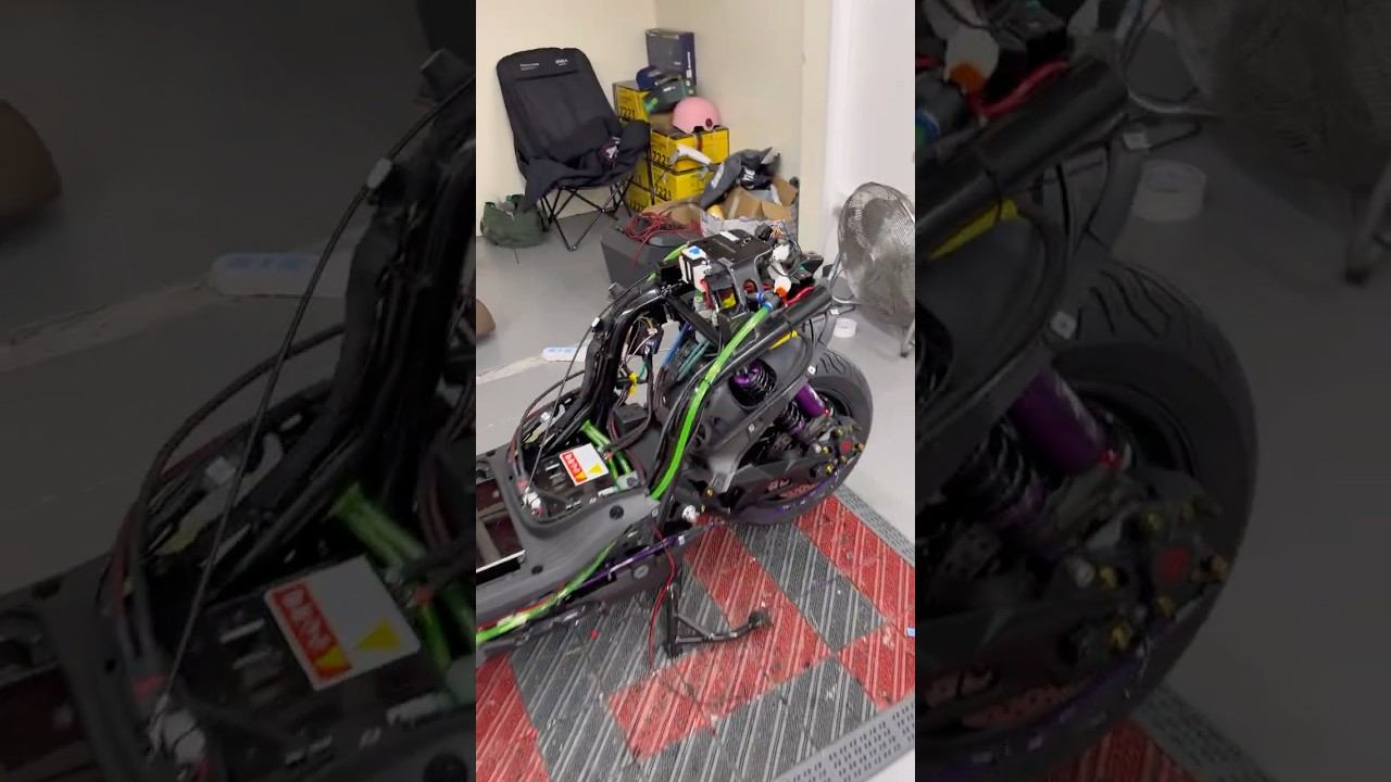 Крутой электроскутер Ninebot M5 100 с апгрейдом ⚡️ #ninebot #m5100 #апгрейд смотреть онлайн