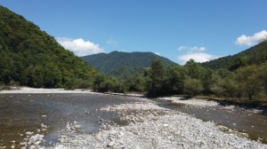 Как живут горные селения  Сочи. Мост страха. Отрадное и река Шахе.