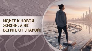 Идите к новой жизни, а не бегите от старой!