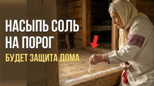 Бабушкин ритуал на защиту дома- соль на порог