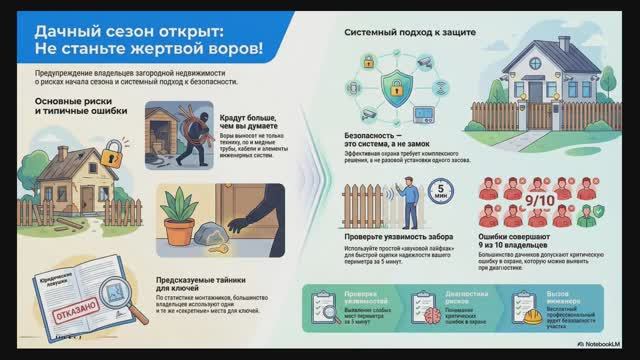 Дачный фронт стратегия безопасности и защита имущества