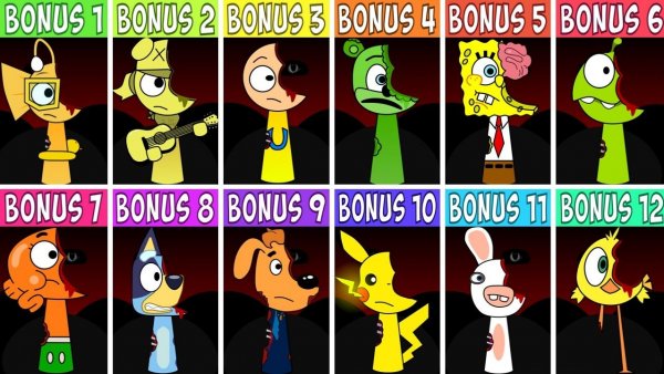 INCRDIBOX SPRUNKI: ВСЕ БОНУСНЫЕ ПЕРСОНАЖИ 🔄 ПЕРЕВЁРНУТОЙ ВЕРСИИ! ⚡🎁