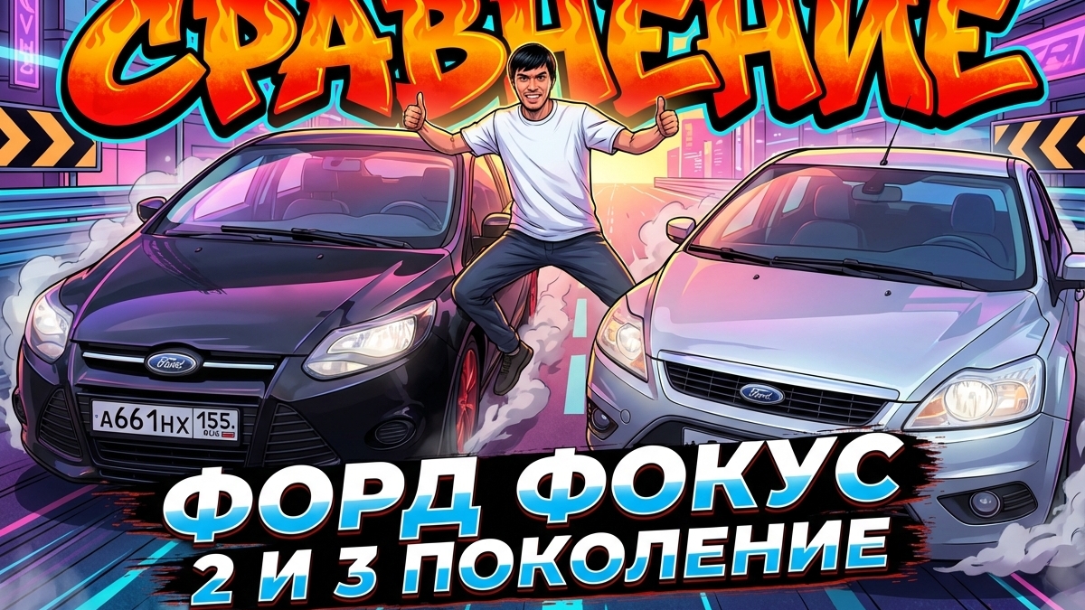 Обзор: Ford Focus 2 и 3 поколения — Кто Победит? смотреть онлайн