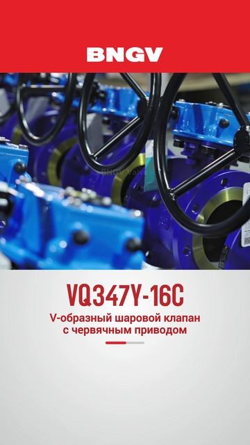 VQ347Y-16C V-образный шаровой клапан с червячным приводом-BNGV